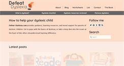 Desktop Screenshot of defeat-dyslexia.com