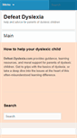 Mobile Screenshot of defeat-dyslexia.com